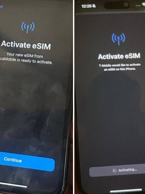 USA E Sim already activated the number is forever