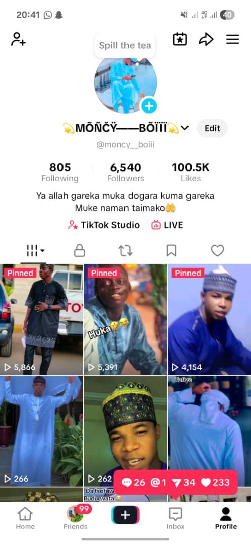 Tiktok 6k followers