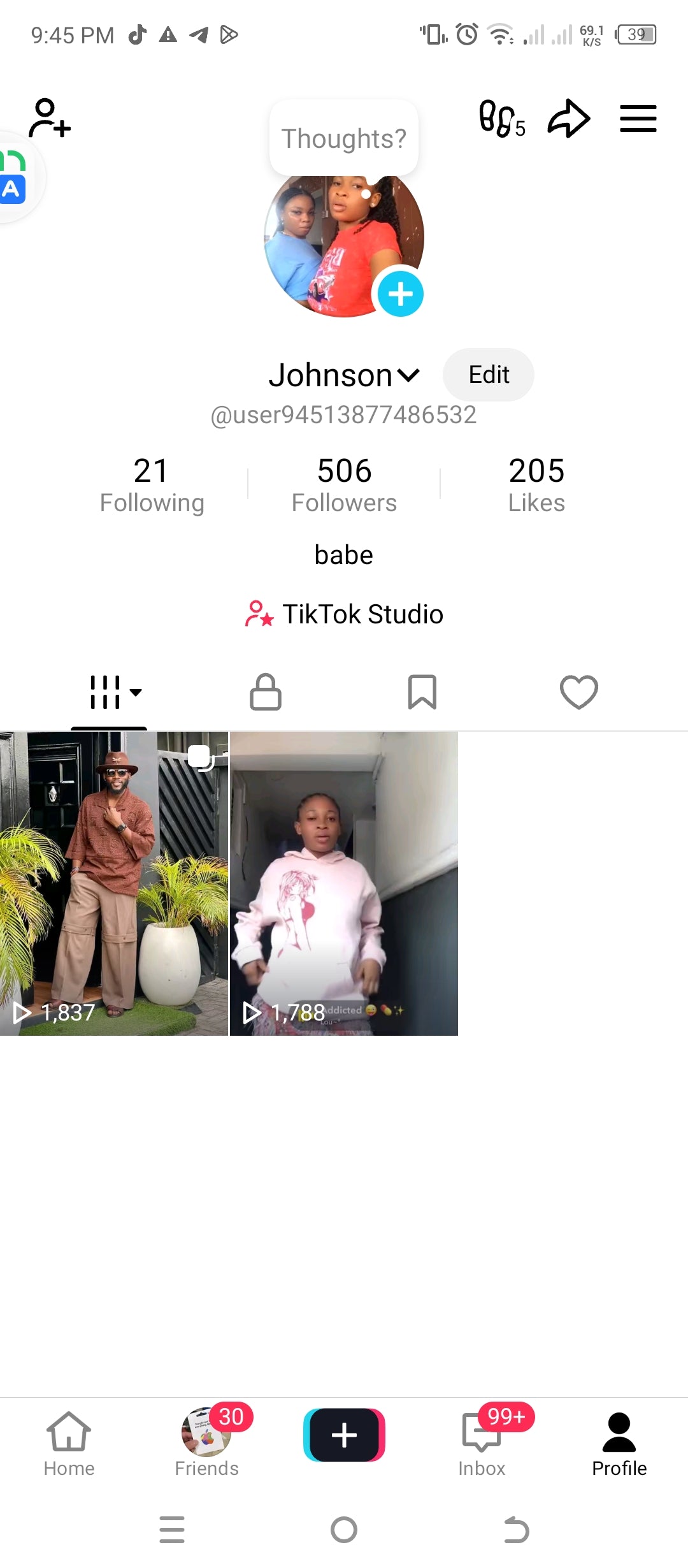Tiktok 506 followers