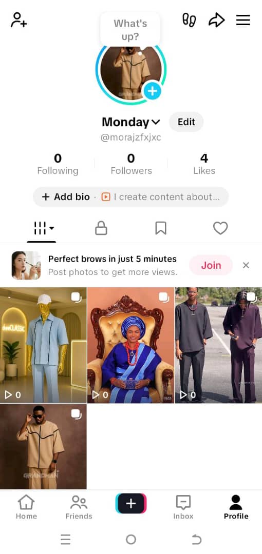 Old Tiktok empty followers