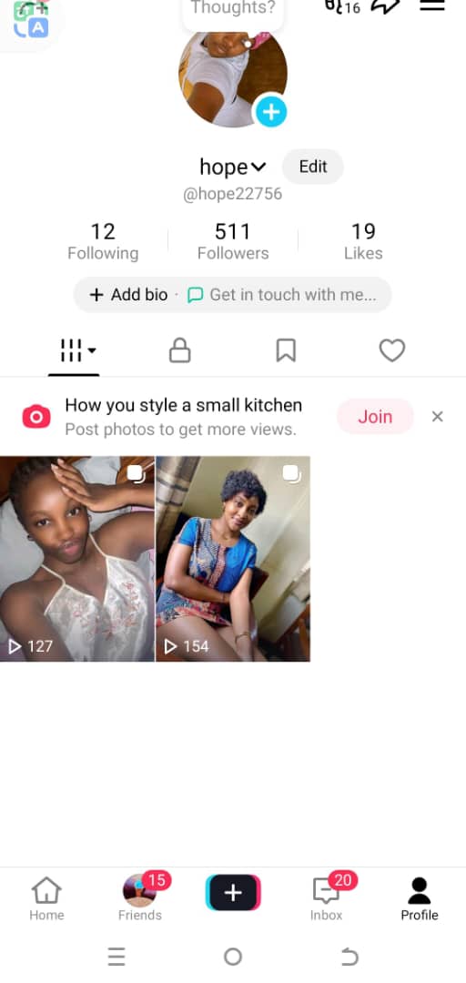 Tiktok 511 followers