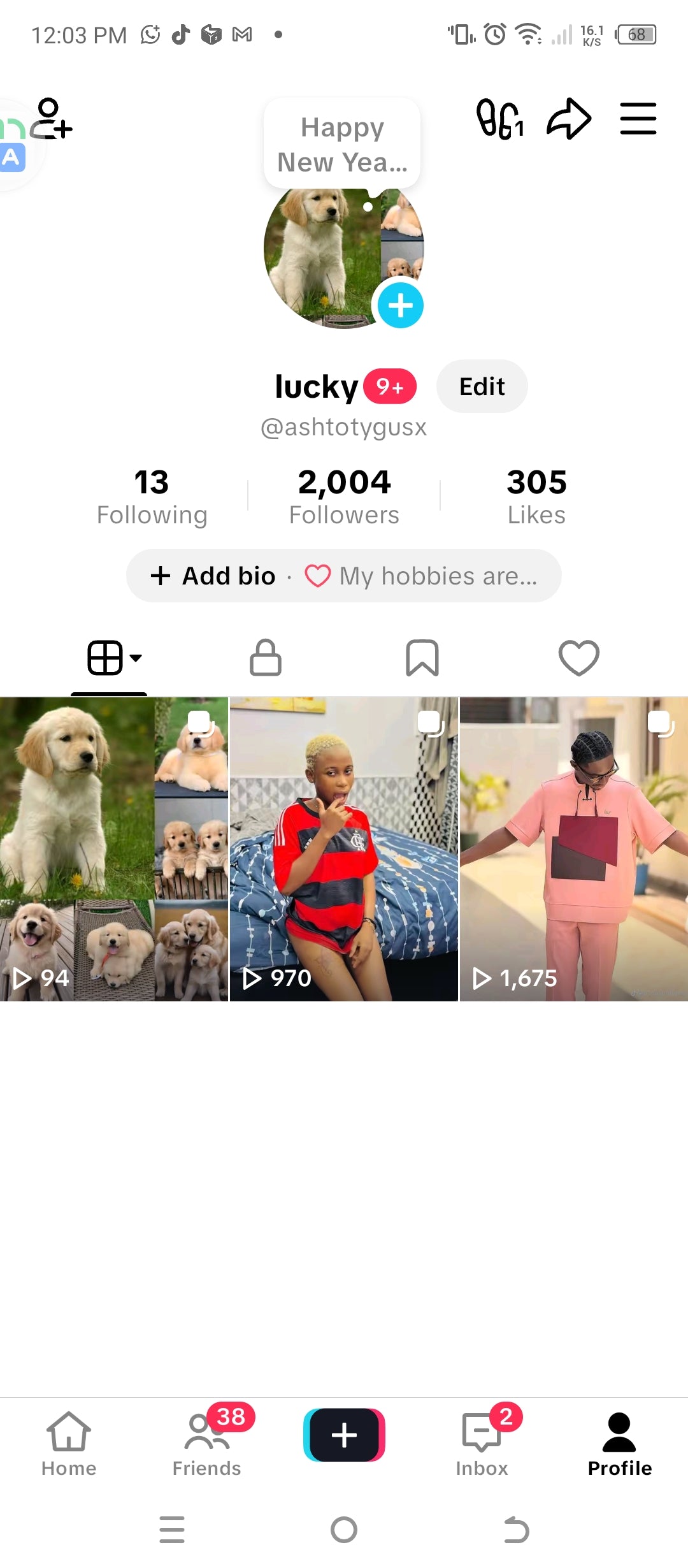 2k followers tiktok