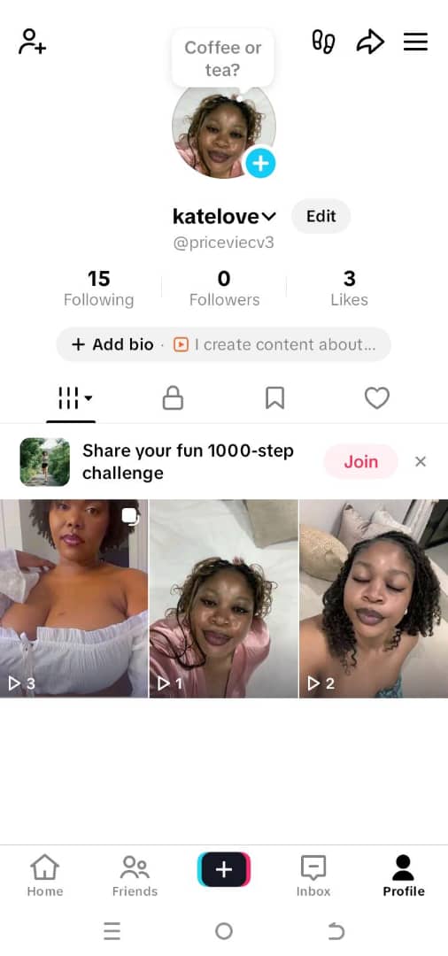 Old Tiktok Empty followers