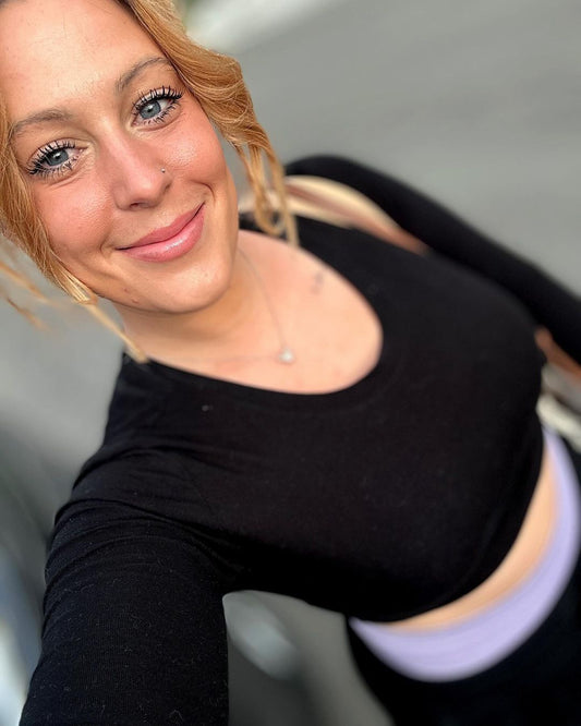 Female working picture has picture and videos also Instagram name