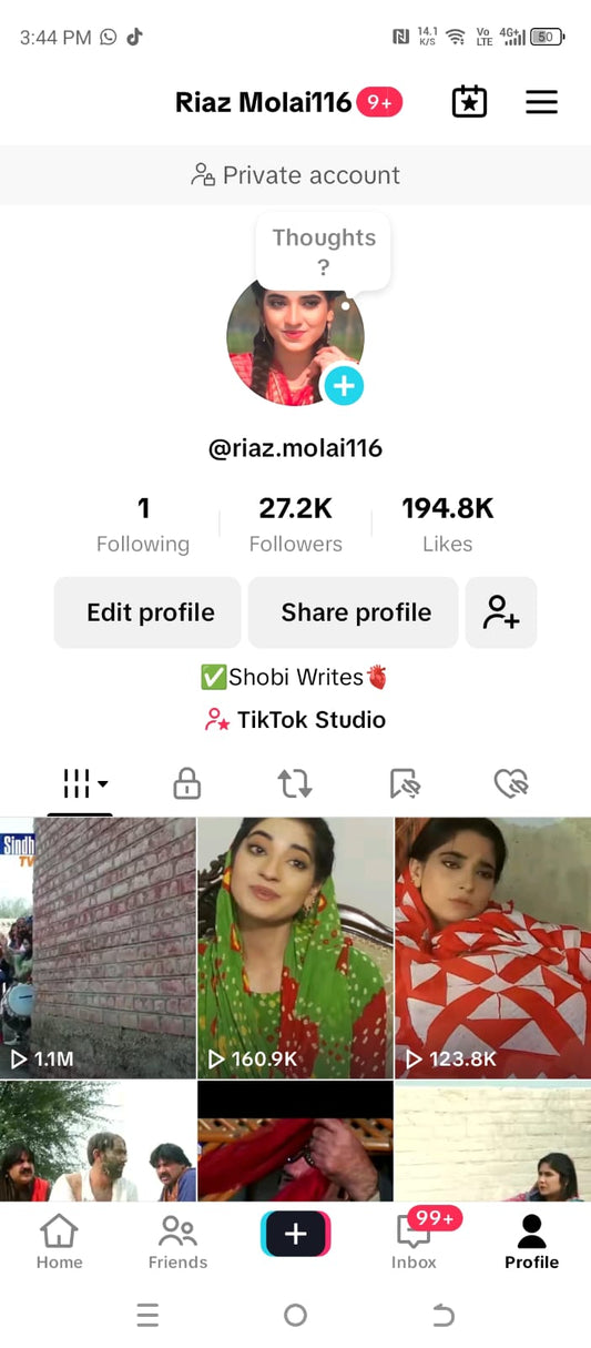 Tiktok 27k followers high standard