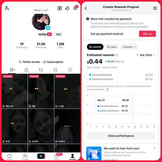 Monetize tiktok 21k followers high standard