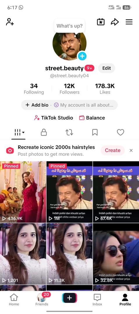India tiktok 12k followers high quality