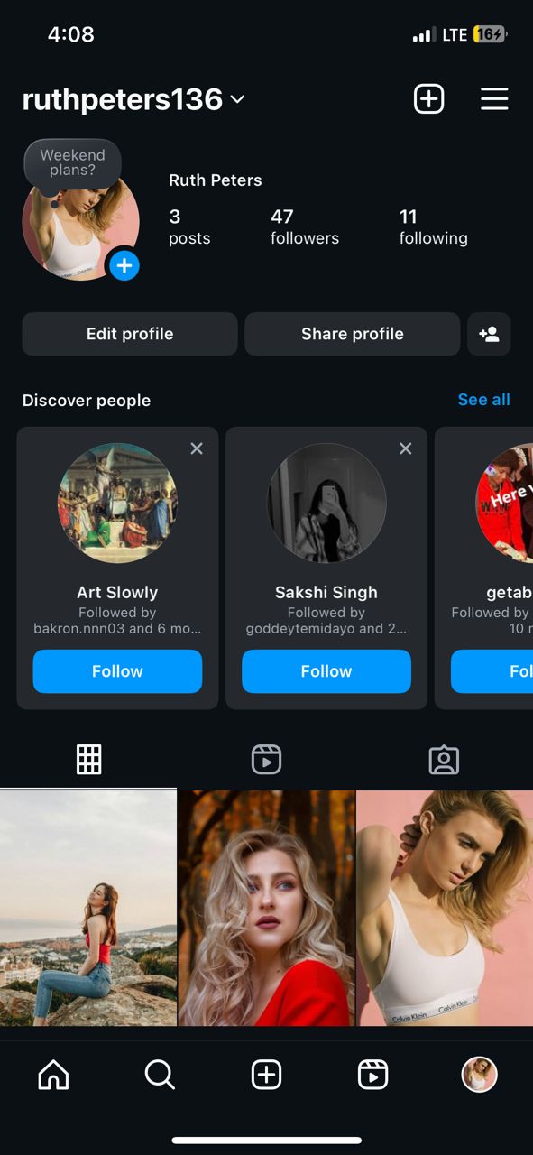 Instagram empty or few followers