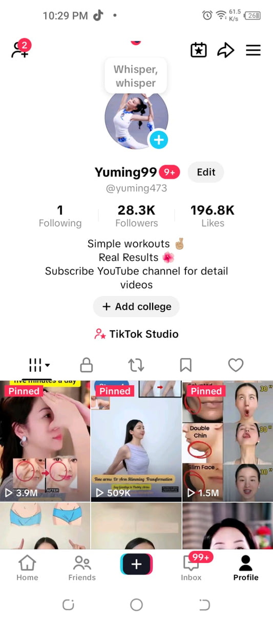 Tiktok 28k followers high standard