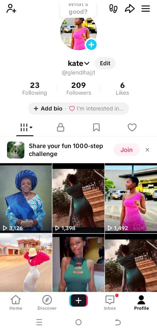 Tiktok 209 followers